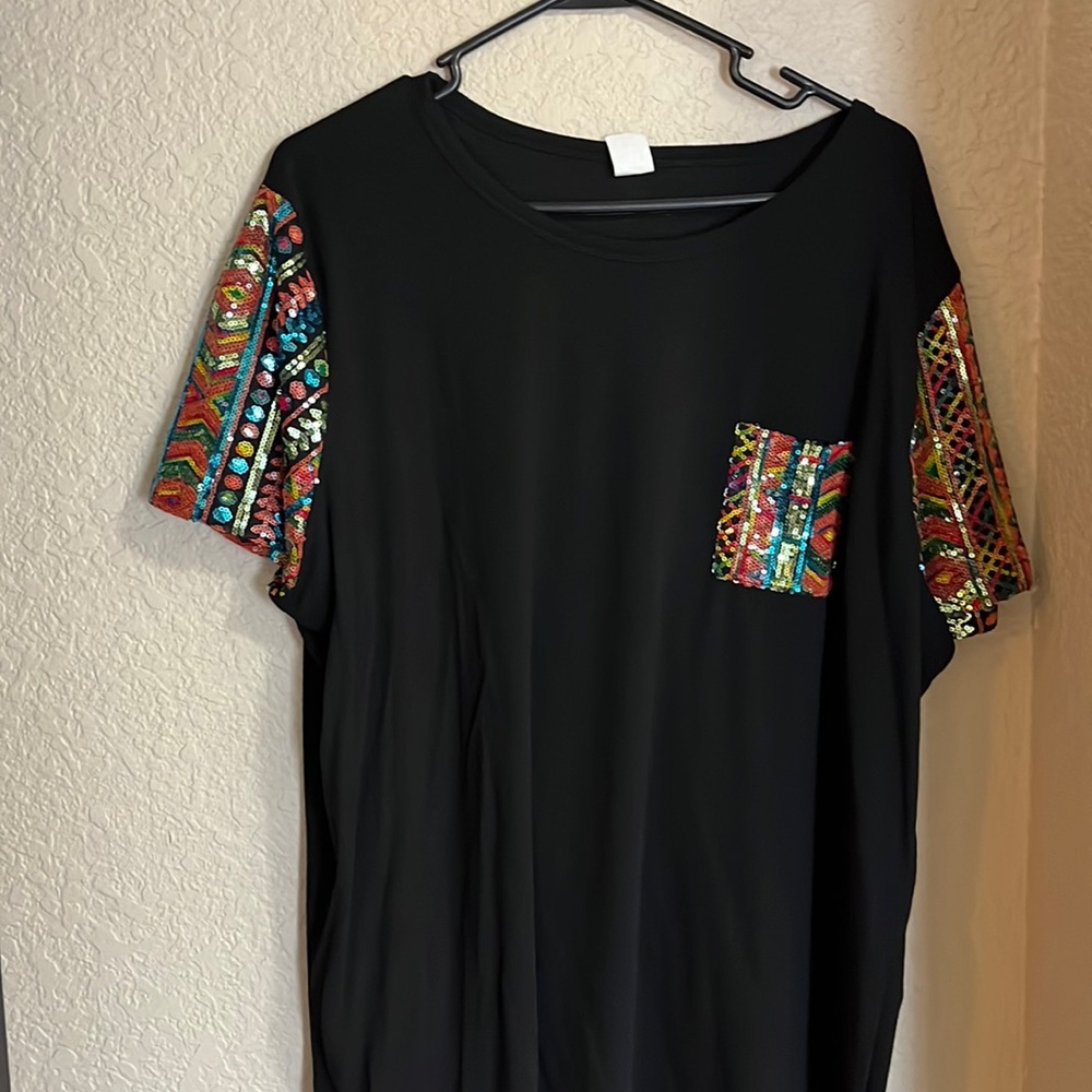 Sunshine and rodeos top, size 2x